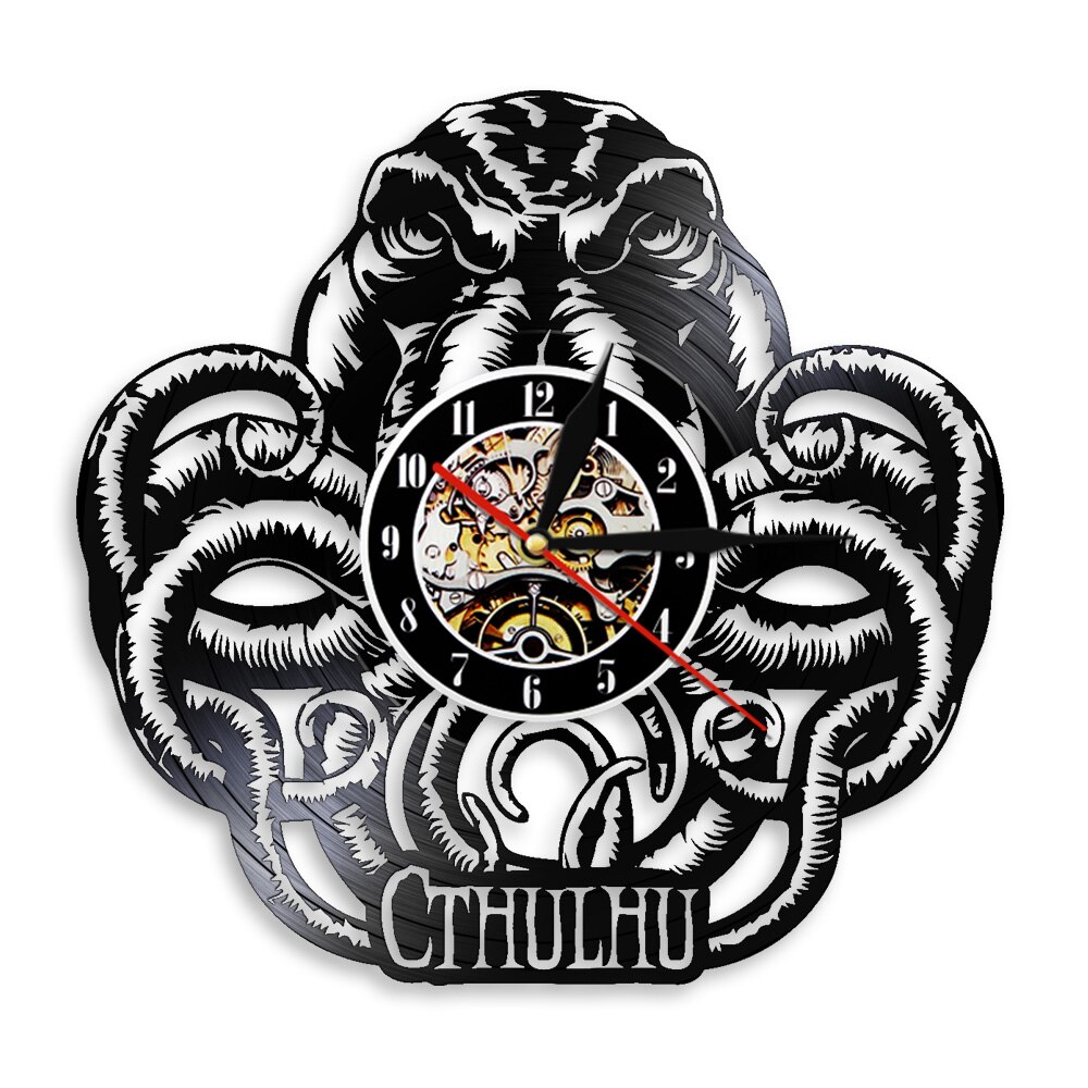 

Spiral Cthulhu H - Vinyl Record Wall Clock - Without LED, 501 Original