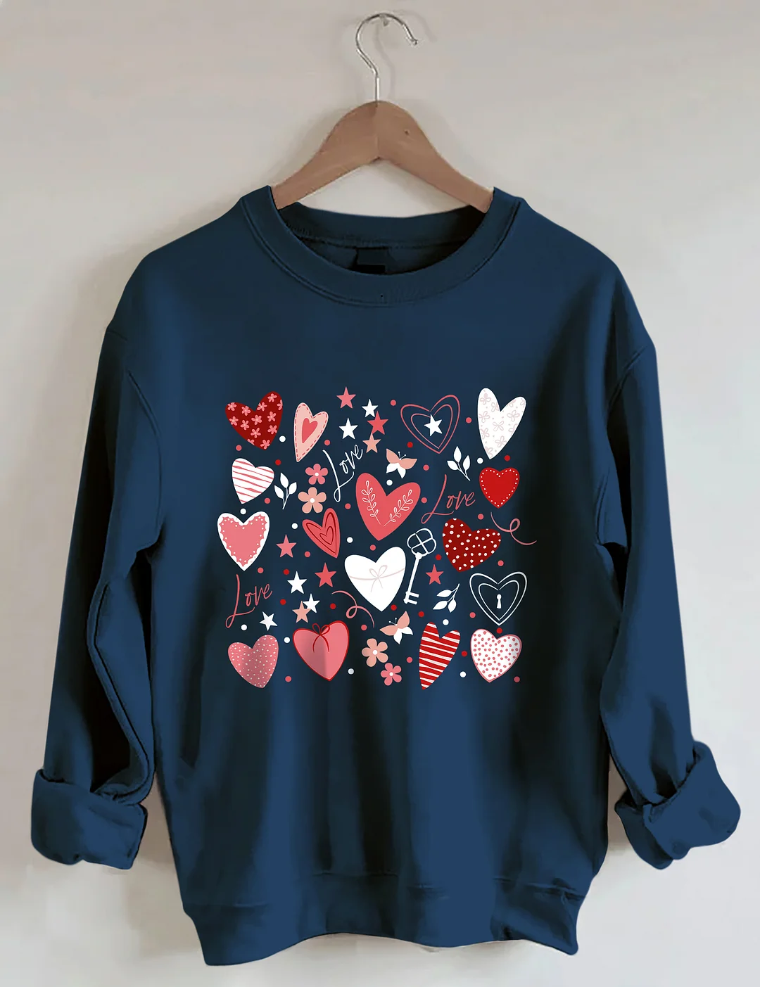Cute Heart Valentine's Day Sweatshirt