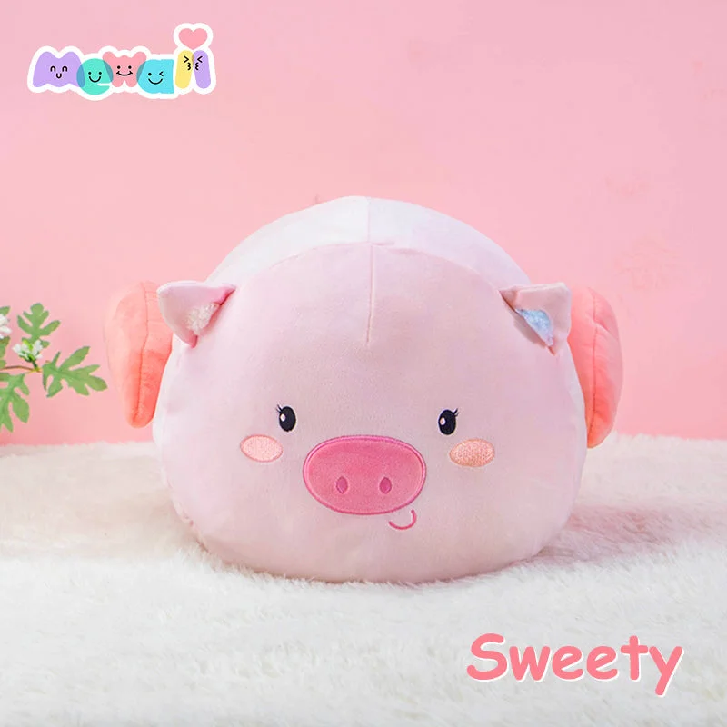 Mewaii® Fluffffy Family Piggy Stuffed Animal Kawaii Plush Pillow Squishy Toy