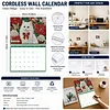 Cat 2027 DIY Diamond Painting Calendar for Adults Flowers Diamond Art Calendars 11.81x9.45 Inch Gem Painting Art Walls Date for Home Business Office Planning Decor