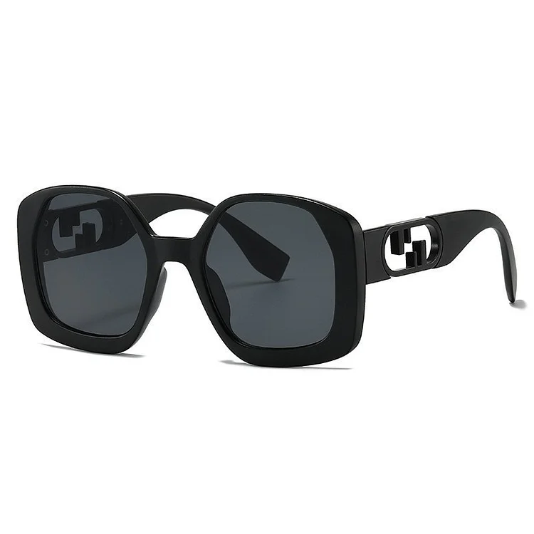 Square Sunglasses Catwalk Style Glasses Personality Metal Hollow Temple Sunglasses VOCOSI VOCOSI