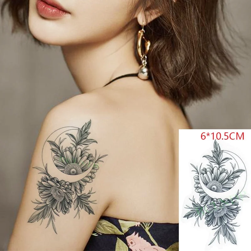 Waterproof Temporary Tattoo Sticker ins Butterfly black white sexy Body Art flash tatoo fake tatto for Women Men