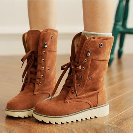 VCSHOES Flat Non-Slip Snow Boots