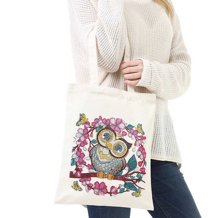 DIY Diamond Painting Shopping Tote Bag Mosaic Kit Drawing