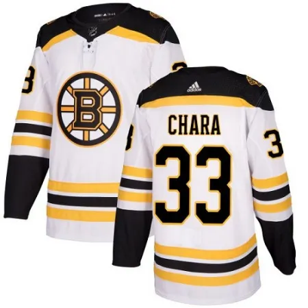 Men's  Boston Bruins #33 Zdeno Chara White Stitched NHL Jersey