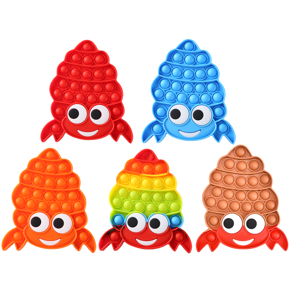 

Crab Shaped Push Bubble Sensory Autism Decompression Funny Educational Toy, 501 Original
