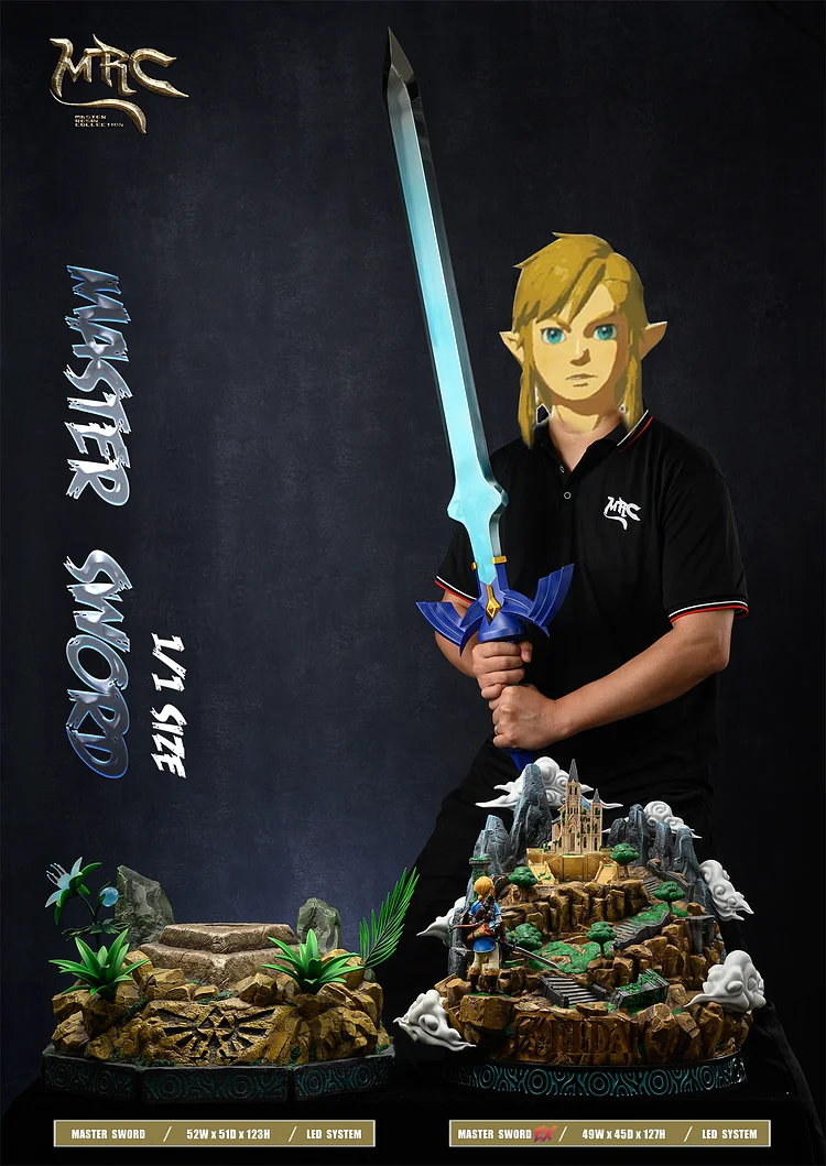 PRE-ORDER MRC Studio Legend of Zelda Master Sword  1/1 Statue(GK)