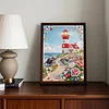 Diamond Painting-DIY Special Shaped Drill Pearl Painting Lighthouse(30x40cm)