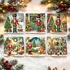 6pcs Nutcracker DIY Diamond Painting Cards Art 15x15cm for Adults