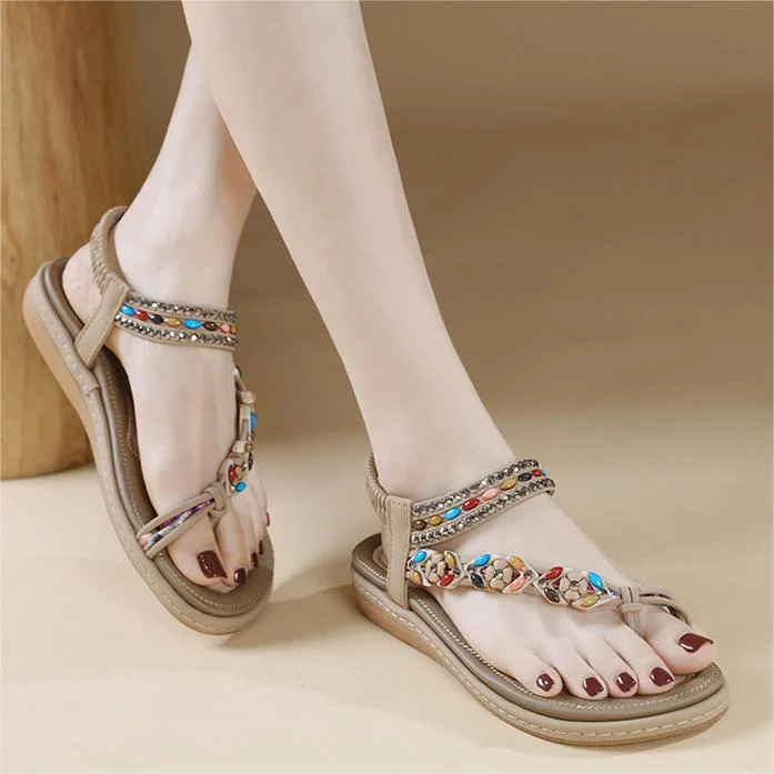 Comfortable Diamond Round Toe On Cloud Sandals SIKETU Stunahome.com