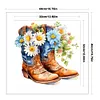 (Multi-Style) Flowers Boots And Cowboy Hat-11CT Stamped Cross Stitch 40*40cm/15.75*15.75in