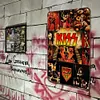 Kiss - Panneaux en &eacute;tain m&eacute;tallique(20*30cm/30*40cm) - Musique