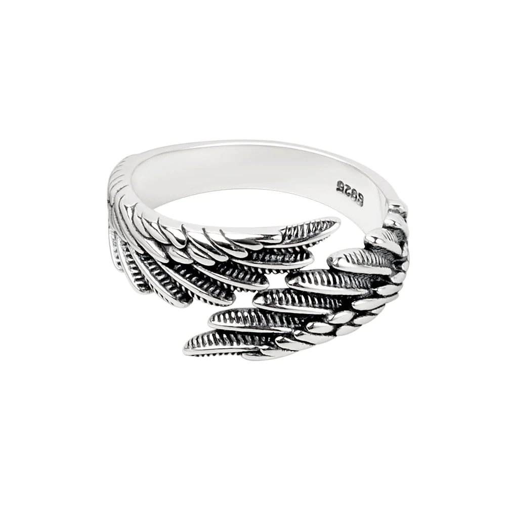 Angel Wings S925 sterling silver ring Valentine's Day gift