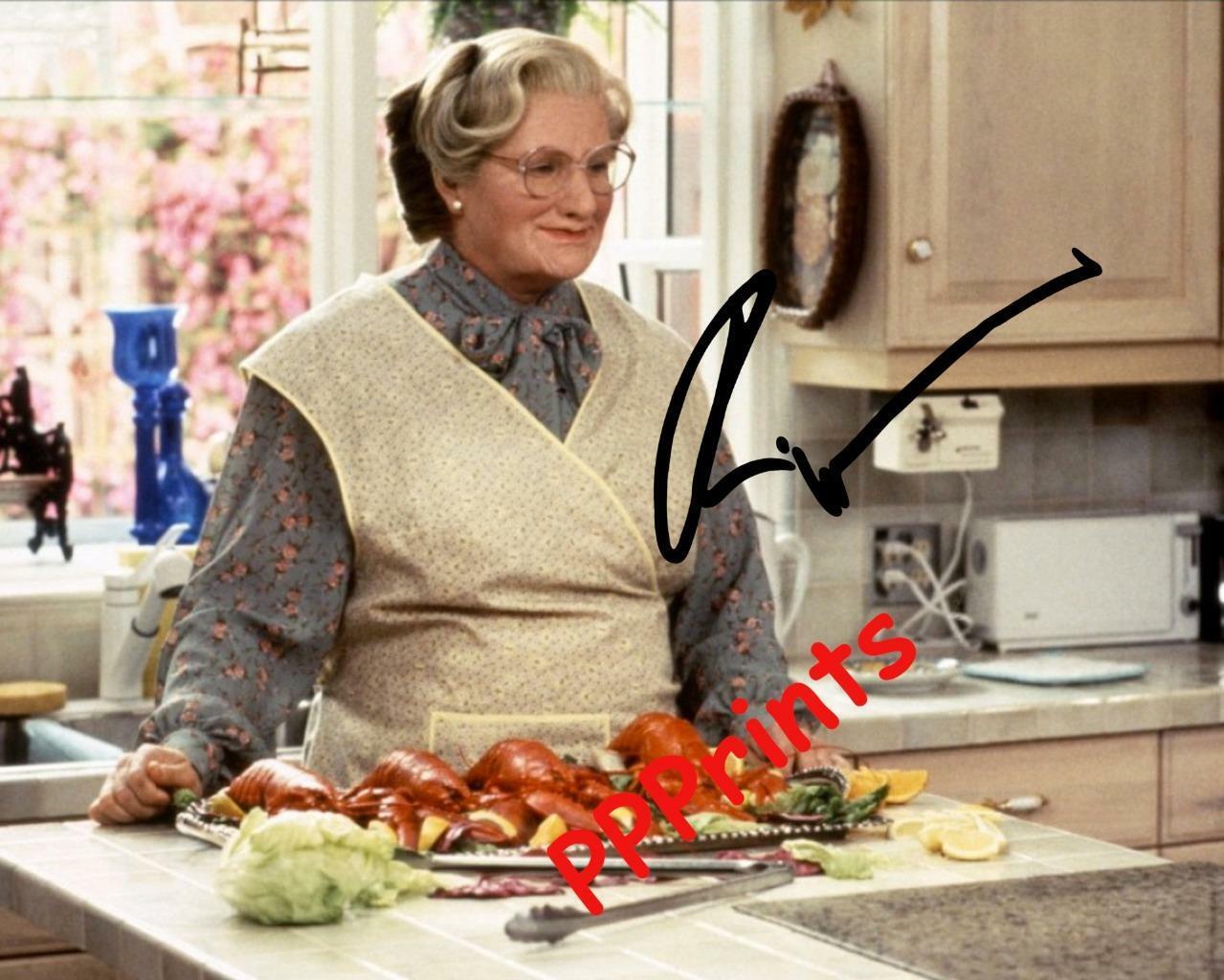 ROBIN WILLIAMS - Mrs. Doubtfine AUTOGRAPH 10X 8