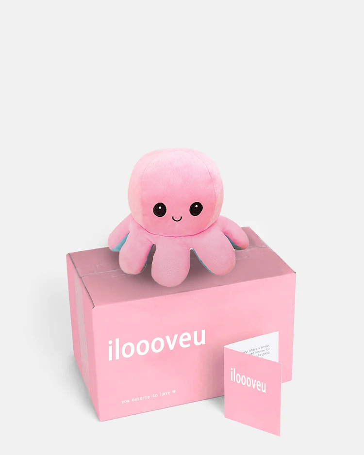 Pink Cute Flip Octopus