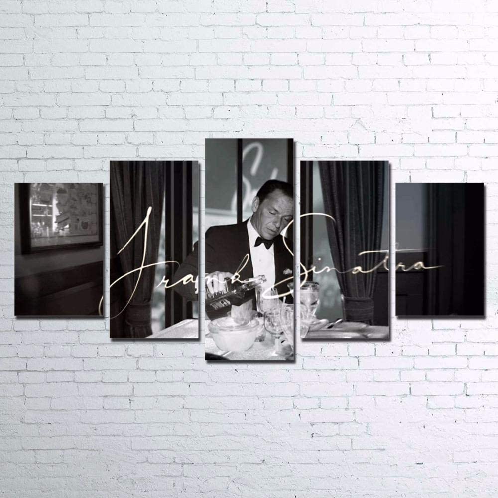 5 Pieces Frank Sinatra Decor Print Pictures Canvas Paintings Wall Room Decor Art Home Decor No Framed 5 Panel