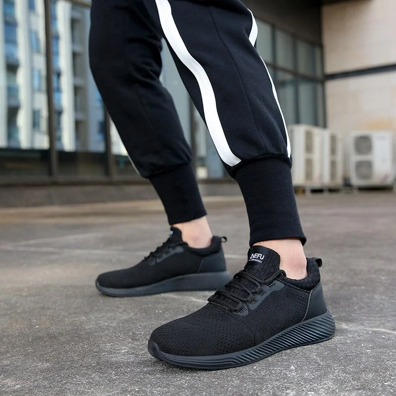 Men Shoes Casual Safety Shoes Man Breathable Ankle Boots 2021 Men Sneakers Work Shoe Safety Sneakers Steel Toe Summer Sport Shoe