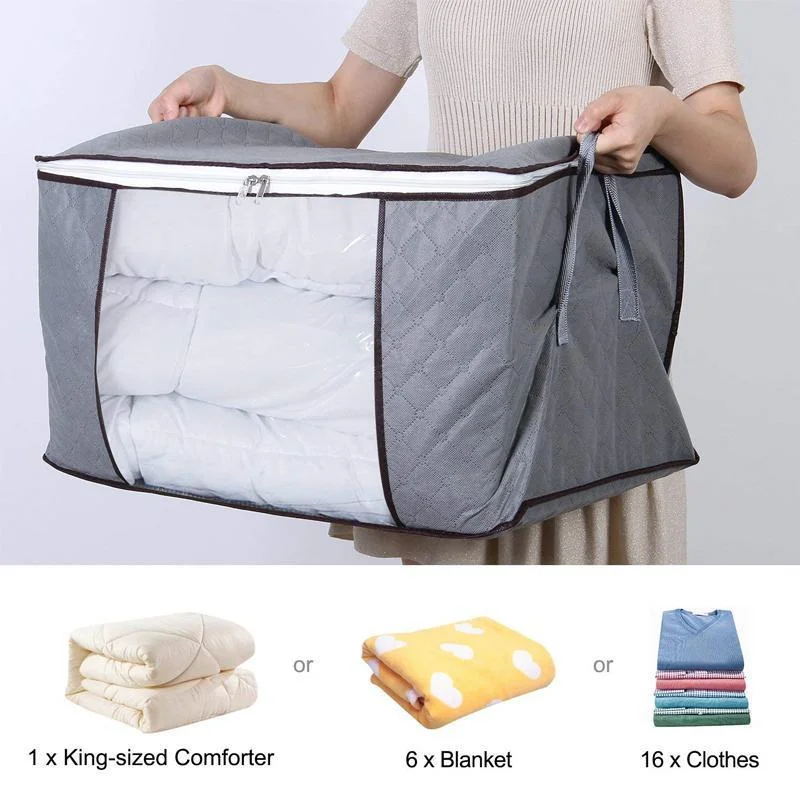 Meladen™ Large Capacity Breathable Clothes Quilt Storage Bag