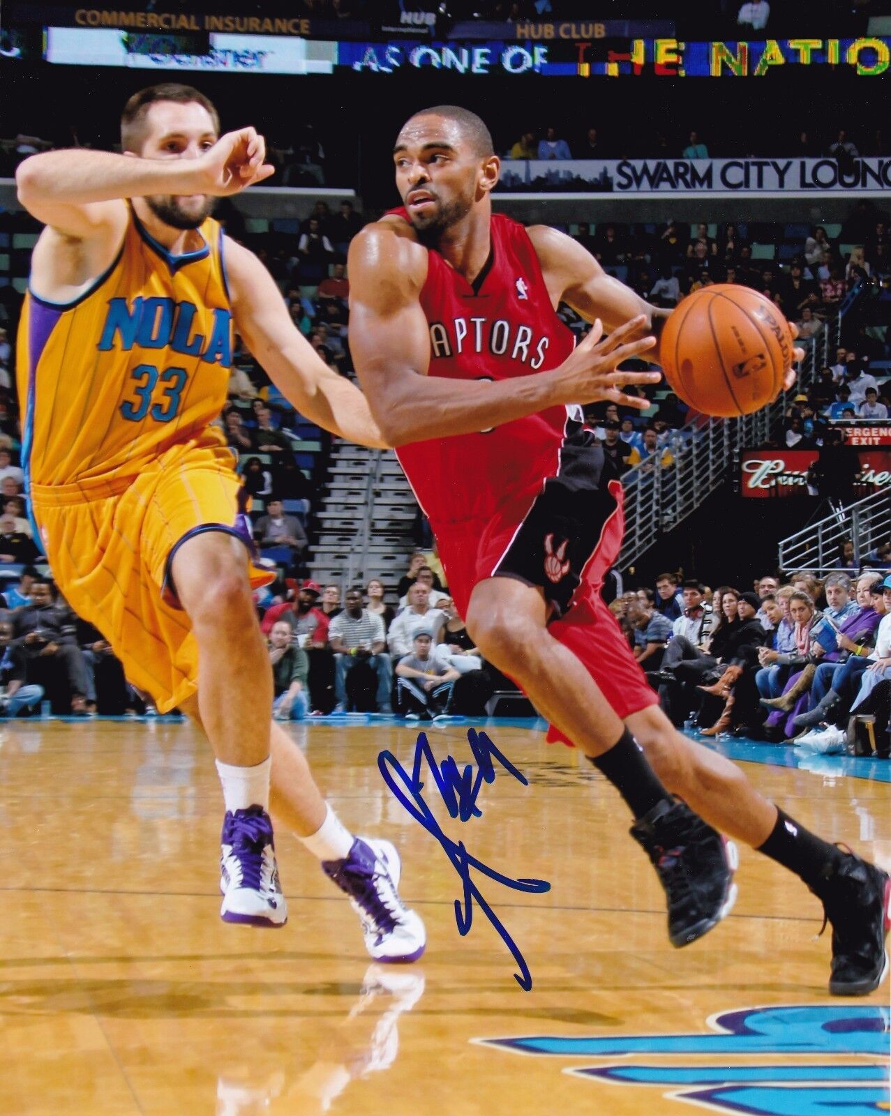 Alan Anderson Autographed 8x10 Toronto Raptors#S1232