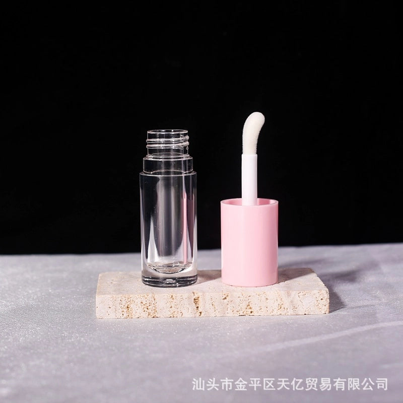 In Stock Free Shipping 6ML Large Capacity Lip Gloss Sub-bottle Lip Glaze Empty Tube Large Brush Head Concealer Round Tube Cosmetic Packaging Material