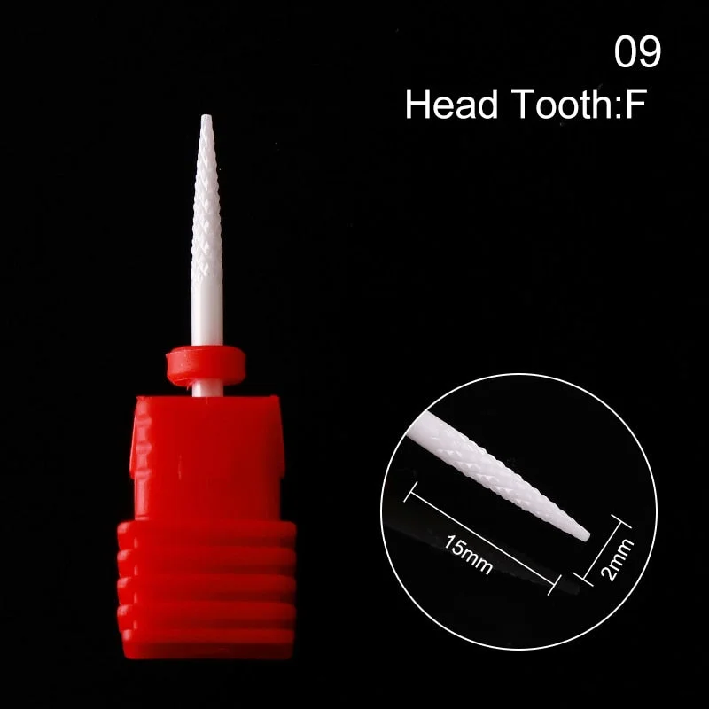 1Pc Ceramic Nail Drill Bits Nail Milling Cutter Bits Electric Drill Machine For Manicure Pedicure Equipment Accessory Tools-Nail Inspo