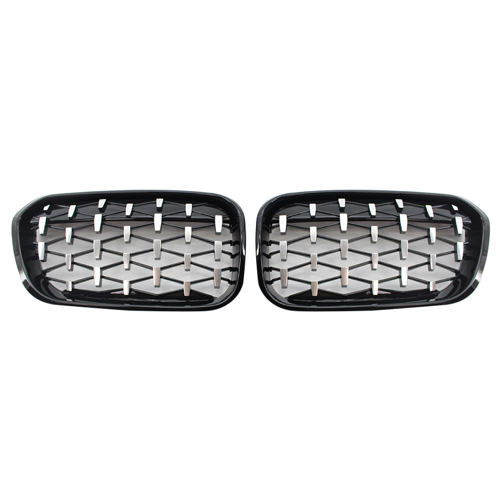 

1Pair Chrome Diamond Front Kidney Grille for BMW F20 F21 1-Series LCI 15-17, 501 Original