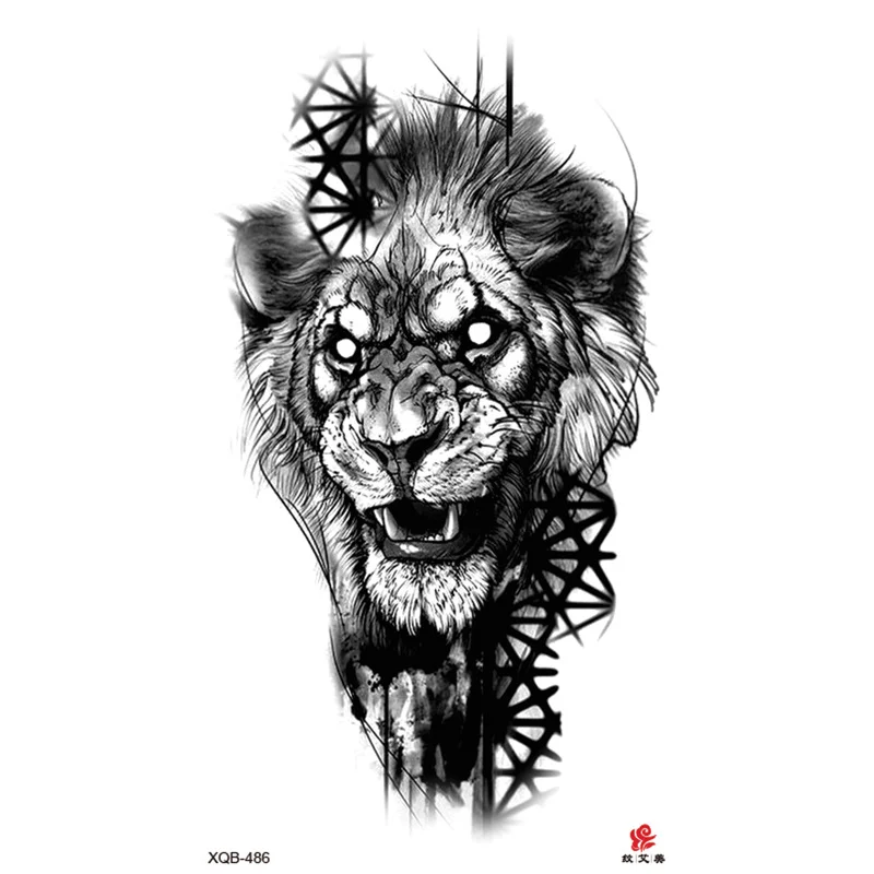 Sdrawing Full-arm Waterproof Tattoo Sticker Symbol Totem Animal Skeleton Small Arm Tattoo Sticker