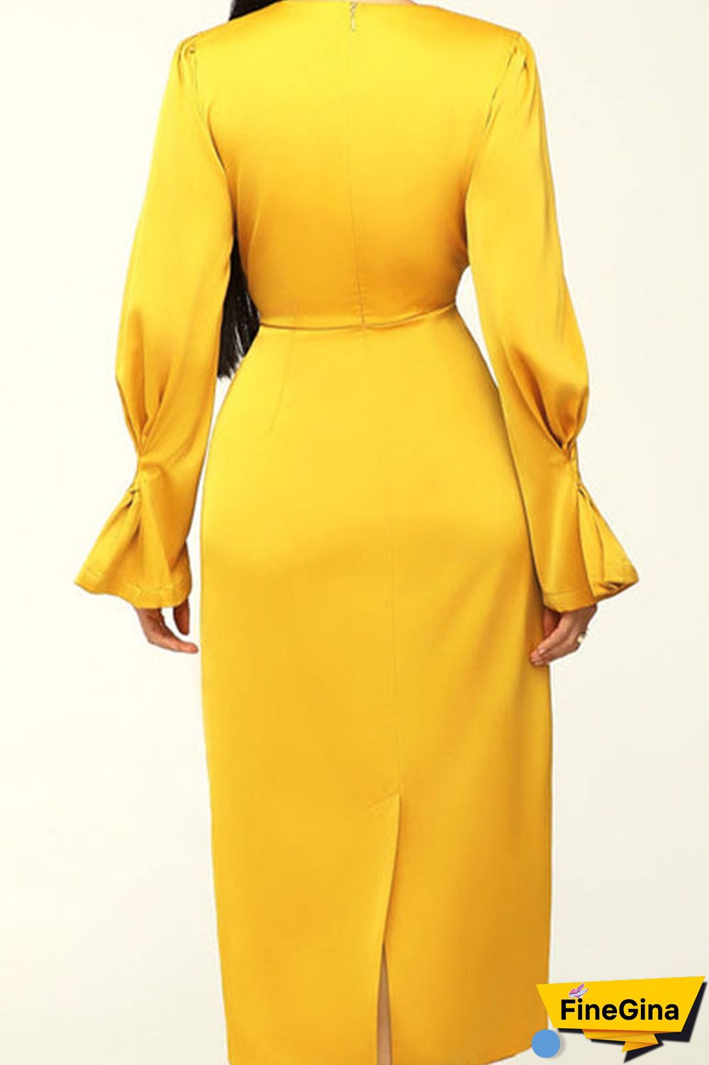 Black Casual Solid Patchwork Fold O Neck Straight Dresses