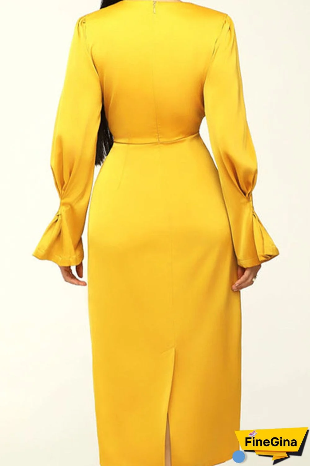 Black Casual Solid Patchwork Fold O Neck Straight Dresses