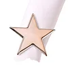 Gloss Golden Silver Star Catering Napkin Ring