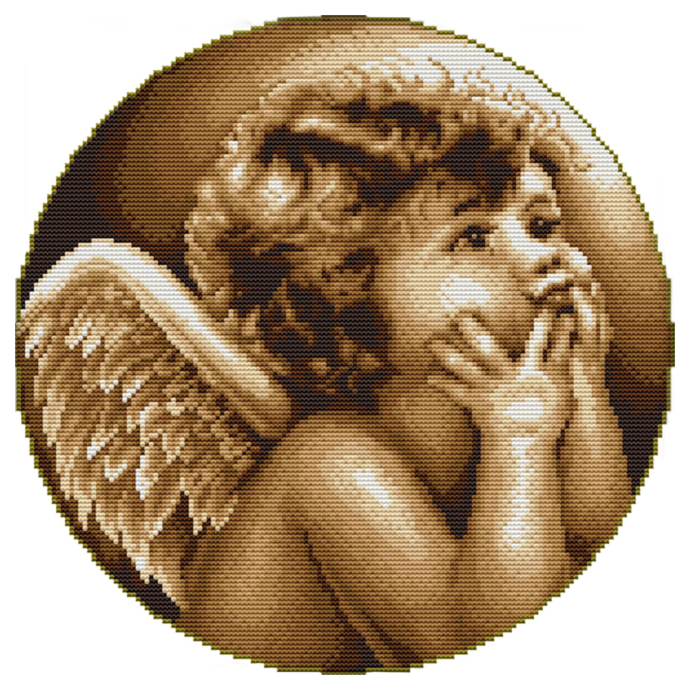 

Little Angels - 14CT Stamped Cross Stitch - 35*35CM, 501 Original