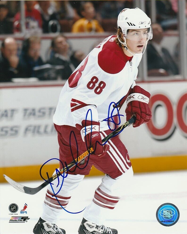 PETER MUELLER SIGNED PHOENIX COYOTES 8x10 Photo Poster painting #3 ARIZONA Brno Kometa PROOF!