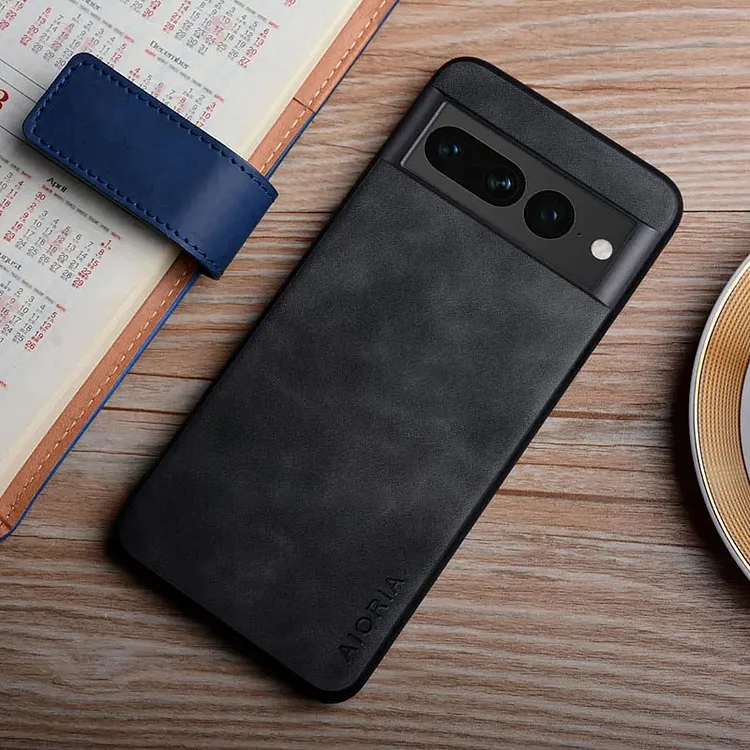 Luxury Silky Feel Leather Phone Case For Google