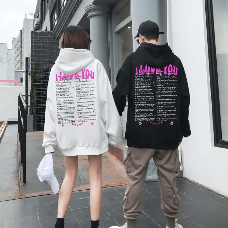 I Love You TS Lyric Hoodie