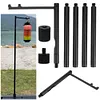 Collapasible Camping Folding Lamp Pole Aluminum Alloy Lantern Holder for Outdoor