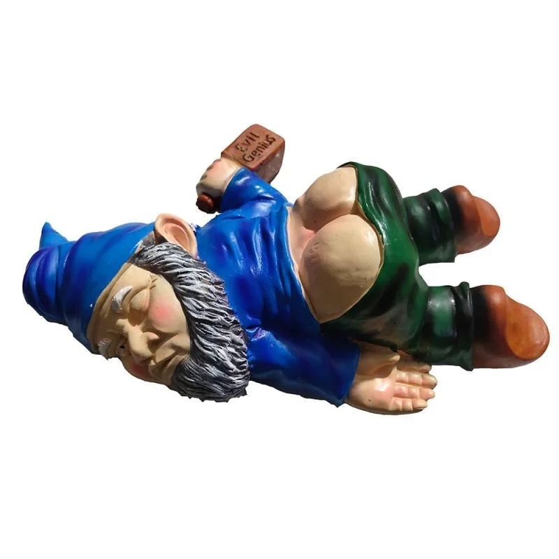 Creative Funny Drunk Dwarf Outdoor Garden Statue Decoration