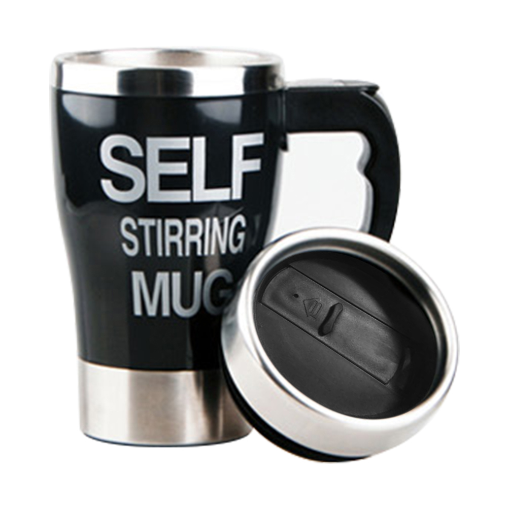 

350ml Self Stirring Mug Coffee Milk Automatic Mixing Cup Smart Thermal Cup, Blcak, 501 Original