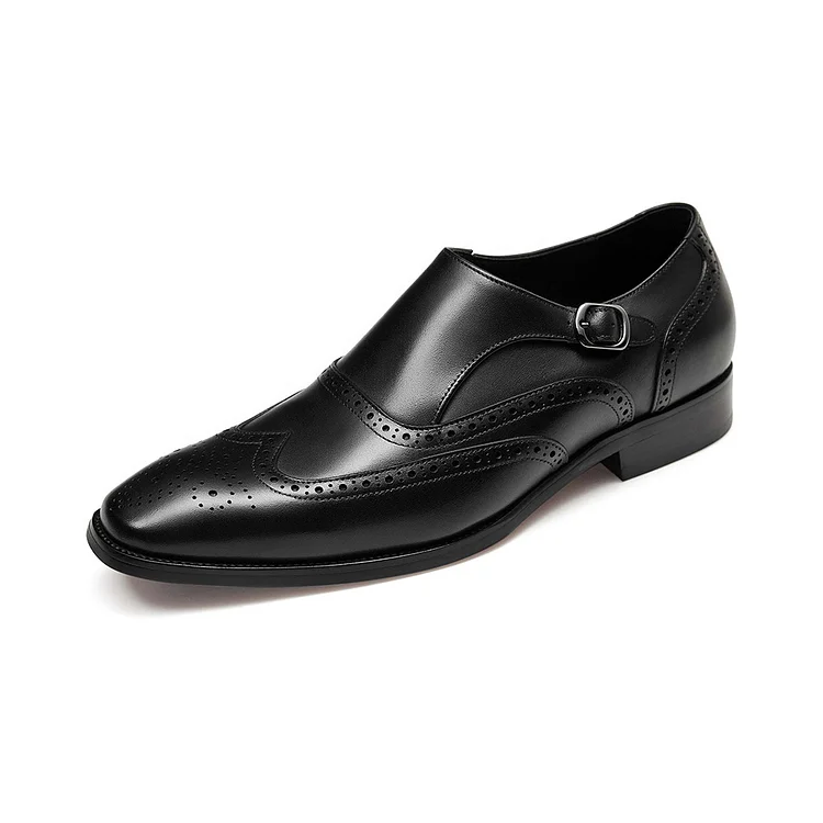 Gifennse Men ’s Monk Strap Wingtip Slip-On Penny Loafer Gifennse gifennse