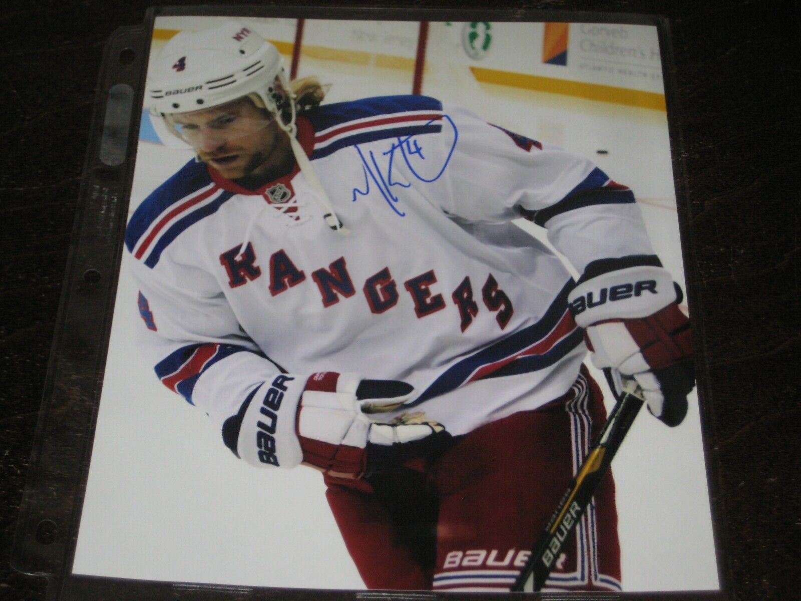 MICHAEL MIKE KOSTKA autographed NY NEW YORK RANGERS 8x10 Photo Poster painting