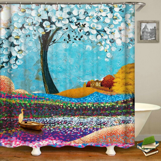 

Shower Curtain – Trees Forest landscape-180*180cm, 501 Original