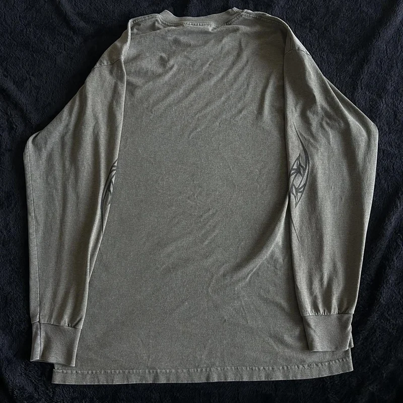 Aonga Punk Style Dark Academia Dragon Print Pullovers Tops Women Men Grunge Baggy T-shirts Vintage Mall Goth Y2K Cyber Loose Fit Tees aonga