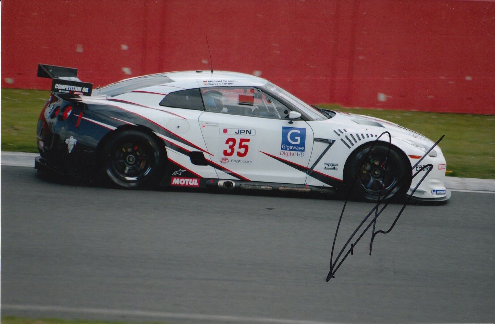 Darren Turner Hand Signed 9x6 Photo Poster painting Nissan Le Mans 1.