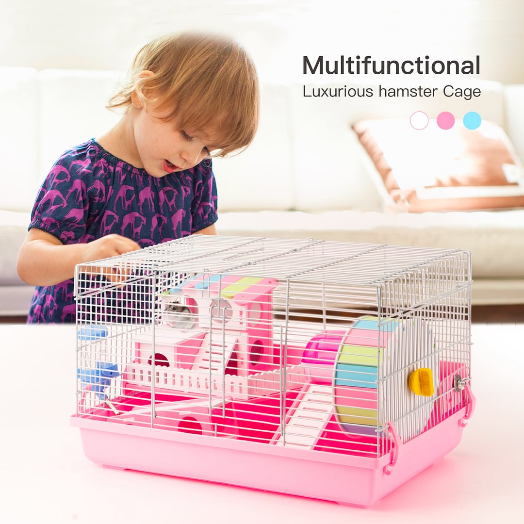  Hamster Cage and Habitats pink