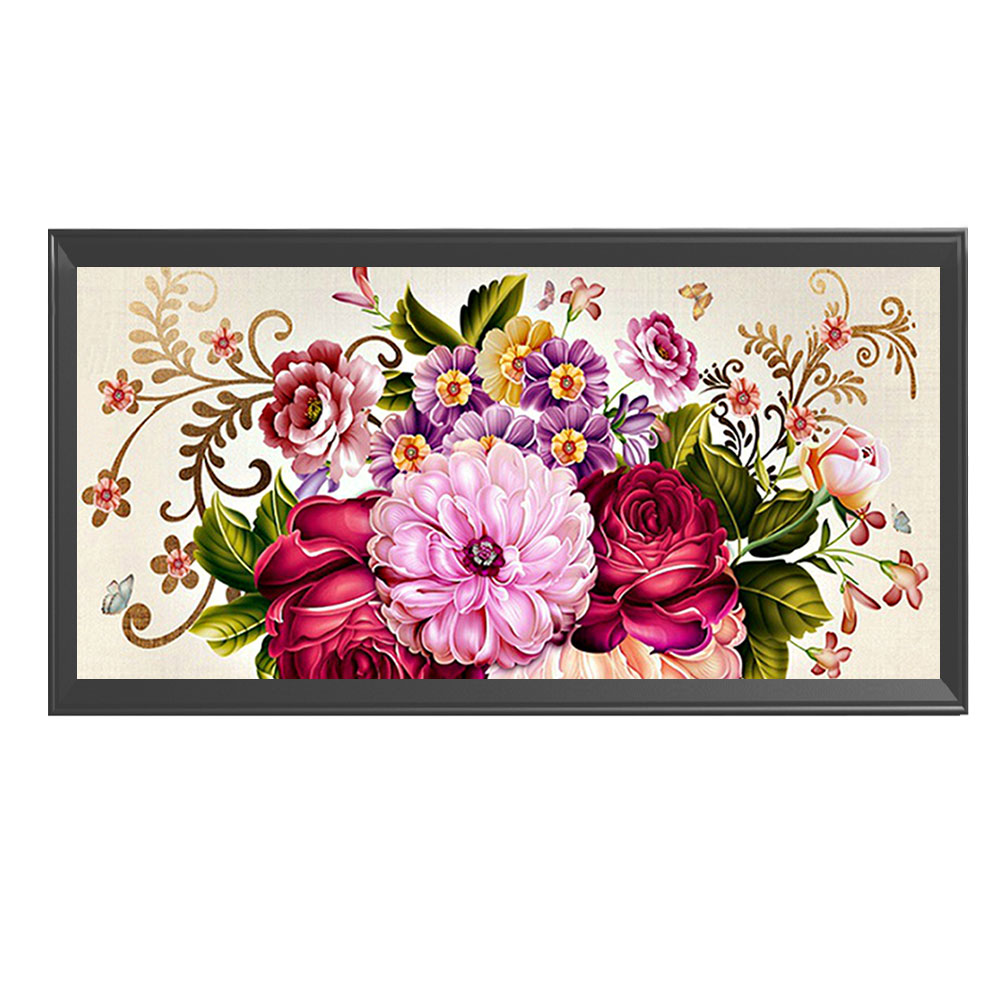 

Peony - 11CT Counted Cross Stitch - 70*40CM (Big Size), 501 Original