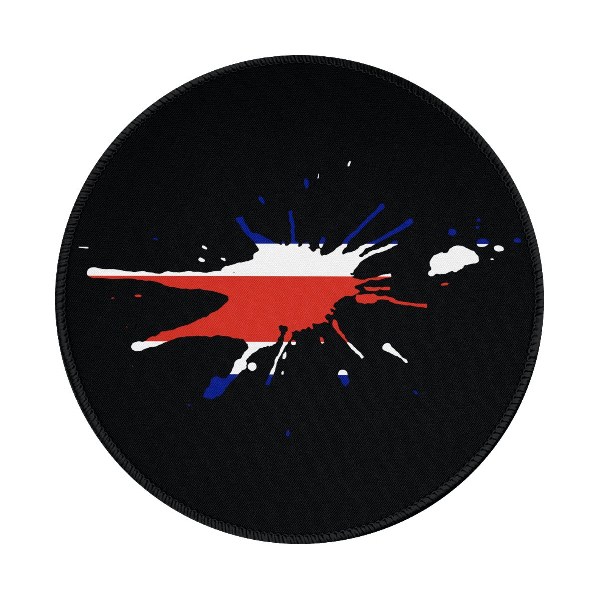 Costa Rica Ink Spatter Gaming Round Mousepad for Computer Laptop