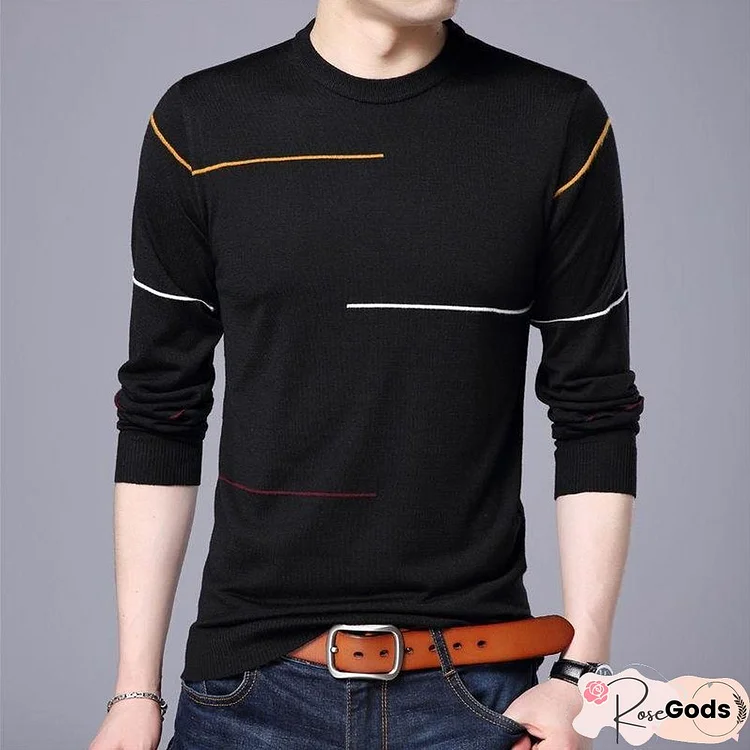 Wool Sweater Men Brand Clothing Slim Warm Sweaters O-Neck Pullover