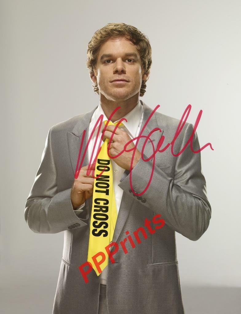 MICHAEL C HALL DEXTER MORGAN SIGNED AUTOGRAPHED 10X8 REPRODUCTION Photo Poster painting PRINT