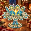 DIY Lotus Flower Pearls & Diamond Painting Candle Holder Acrylic Three-Dimensional Aromatherapy Rack Home Decor Gift
