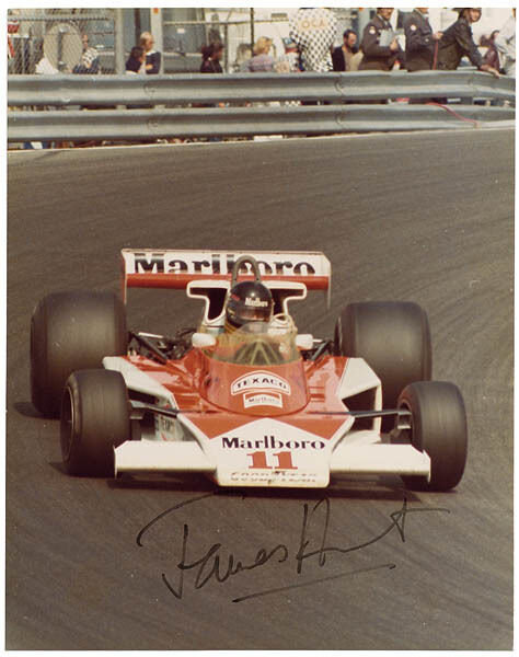 JAMES HUNT Signed Photo Poster paintinggraph - FORMULA 1 One former World Champion - preprint