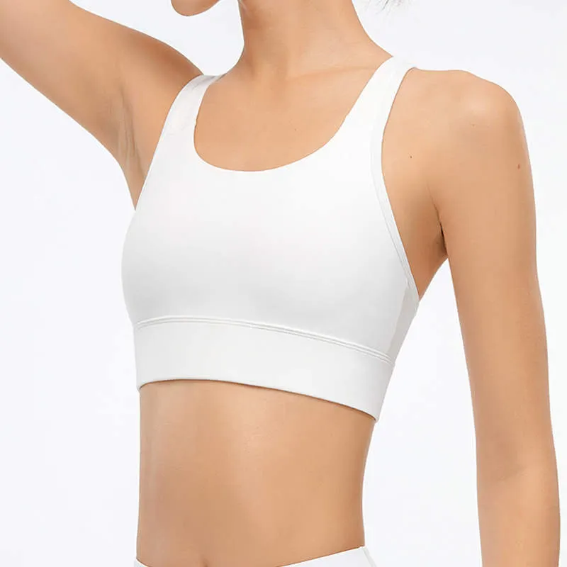 Pure Color Sports Bra Tank Tops